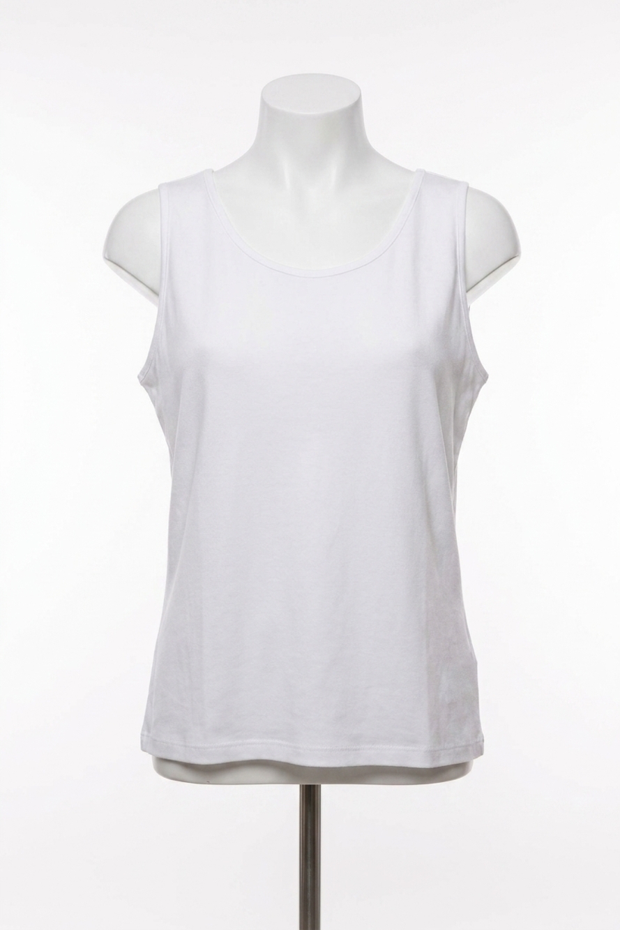 NEW ANGEL bra-friendly tank top in white